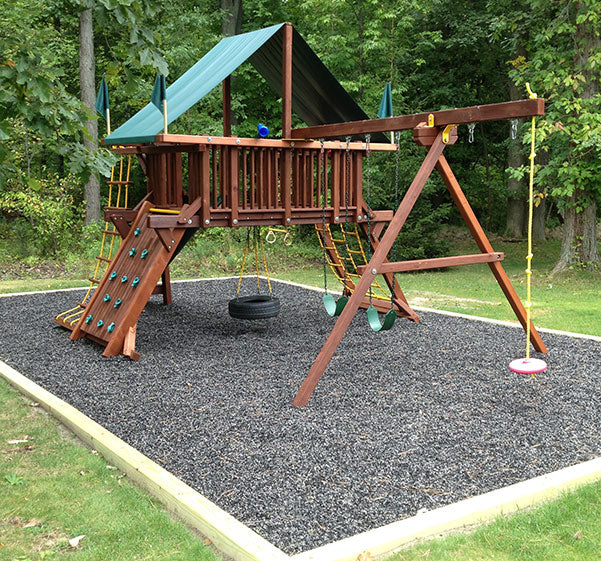 Playground Rubber Mulch | Unpainted Black – Playsafer